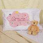 New Baby "She's All Heart" Personalized Pillowcase